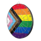 Lgbtq: vlag van homoseksuele pride, inclusief bred dartbord (Voorkant Rechts)