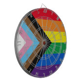 Lgbtq: vlag van homoseksuele pride, inclusief bred dartbord (Voorkant Links)