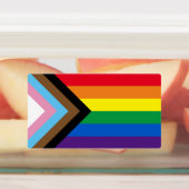 Lgbtq: vlag van homoseksuele pride, inclusief bred labels (Aangebracht)