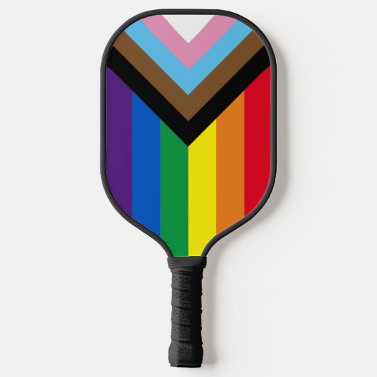 Lgbtq: vlag van homoseksuele pride, inclusief bred pickleball paddle (Achterkant)