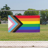 Lgbtq: vlag van homoseksuele pride, inclusief bred spandoek (Insitu)