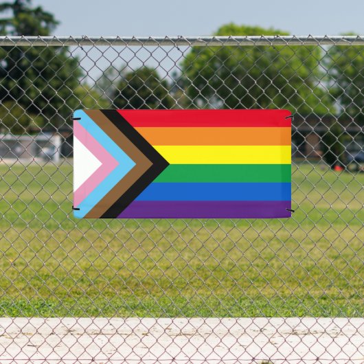 Lgbtq: vlag van homoseksuele pride, inclusief bred spandoek (Insitu)