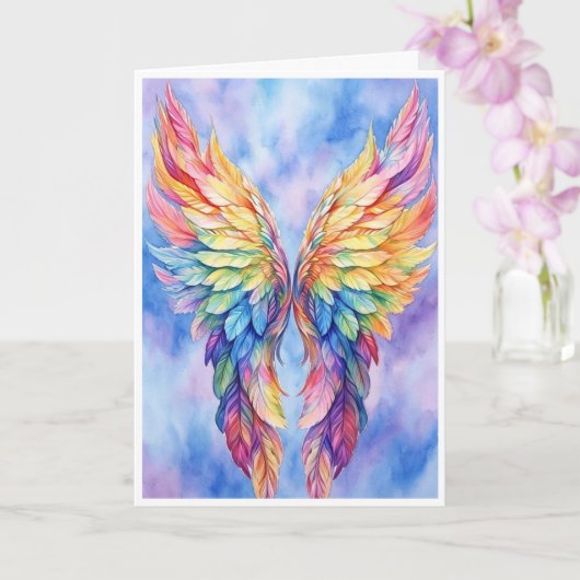 LGBTQ-vleugels op een kaart (Orchidee)