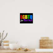 LGBTQ voor Bernie Sanders 2020 Poster (Keuken)