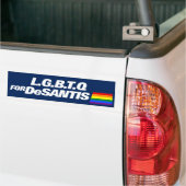 LGBTQ voor DeSantis 2024 Bumpersticker (Op Truck)