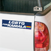 LGBTQ voor Kamala Harris 2024 Bumpersticker (Op Truck)