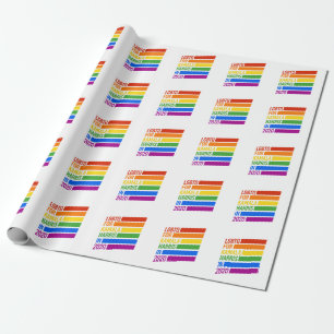 LGBTQ voor KAMALA HARRIS Rainbow Stripes Cadeaupapier