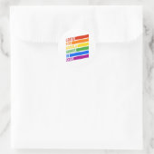 LGBTQ voor KAMALA HARRIS Rainbow Stripes Ronde Sticker (Tas)