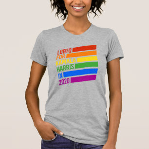 LGBTQ voor KAMALA HARRIS Rainbow Stripes T-shirt