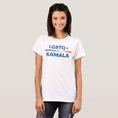 LGBTQ voor Kamala Harris T-shirt (Voorkant volledig)