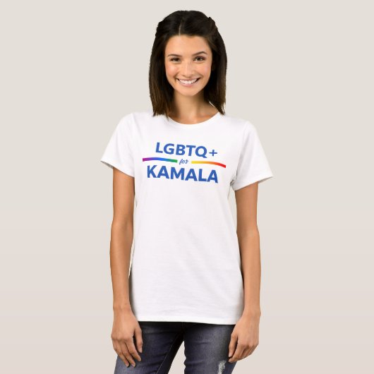 LGBTQ voor Kamala Harris T-shirt (Voorkant volledig)
