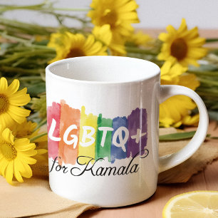LGBTQ voor Kamala Rainbow Gay Pride Koffiemok