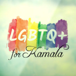 LGBTQ voor Kamala Rainbow Gay Pride Raamsticker