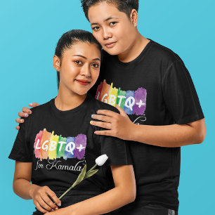 LGBTQ voor Kamala Rainbow Gay Pride T-shirt