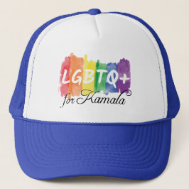 LGBTQ voor Kamala Rainbow Gay Pride Trucker Pet