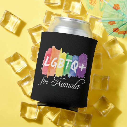 LGBTQ voor Kamala Rainbow Gay Pride verkiezing Blikjeskoeler (Insitu Zomer)