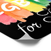 LGBTQ voor Kamala Rainbow Gay Pride verkiezing Poster (Hoek)