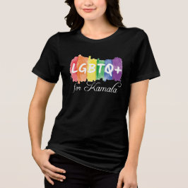 LGBTQ voor Kamala Rainbow Gay Pride Vrouwen Tri-Blend Shirt