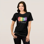 LGBTQ voor Kamala Rainbow Gay Pride Vrouwen Tri-Blend Shirt (Voorkant volledig)