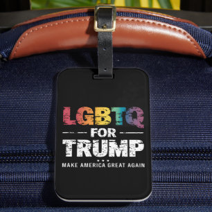 LGBTQ VOOR TRUMP GAY LESBISCH VOOR TRUMP 2024 BAGAGELABEL