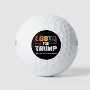 LGBTQ VOOR TRUMP HOMOSEKSUEEL LESBIEN VOOR TRUMP 2 GOLFBALLEN