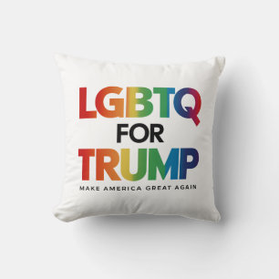 LGBTQ VOOR TRUMP HOMOSEKSUEEL LESBIEN VOOR TRUMP 2 KUSSEN