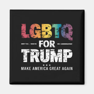 LGBTQ VOOR TRUMP HOMOSEKSUEEL LESBIEN VOOR TRUMP 2 MAGNEET