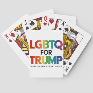 LGBTQ VOOR TRUMP HOMOSEKSUEEL LESBIEN VOOR TRUMP 2 POKERKAARTEN