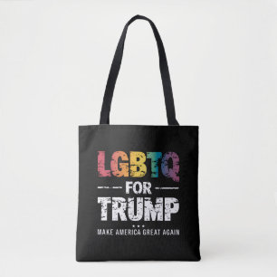 LGBTQ VOOR TRUMP HOMOSEKSUEEL LESBIEN VOOR TRUMP 2 TOTE BAG