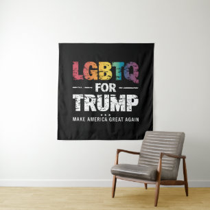 LGBTQ VOOR TRUMP HOMOSEKSUEEL LESBIEN VOOR TRUMP 2 WANDKLEED