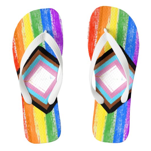 LGBTQ+ Voortgang Pride Hoogste Sneakers Teenslippers (Voetbed)