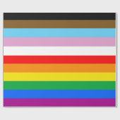 LGBTQ+ Voortgangsgeprimeerd strippeerpapier Cadeaupapier (Vlak)