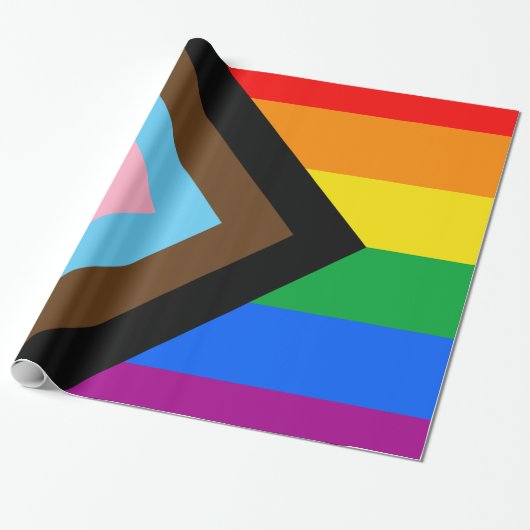 LGBTQ+ Voortgangspapier voor het verpakken Cadeaupapier (Uitgerold)