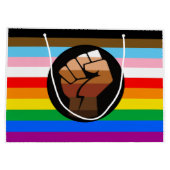 LGBTQ+ Voortgangspunt - Primaire vlag Groot Cadeauzakje (Achterkant)