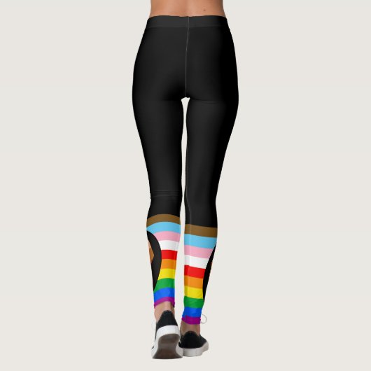 LGBTQ+ Voortgangspunt - Primaire vlag Leggings (Achterkant)