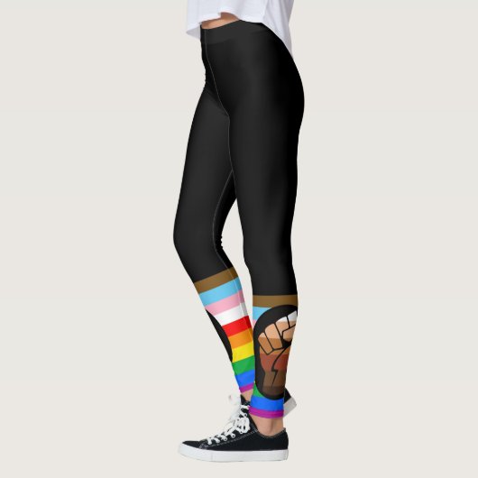 LGBTQ+ Voortgangspunt - Primaire vlag Leggings (Links)