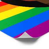 LGBTQ+ Voortgangspunt - Primaire vlag Poster (Hoek)