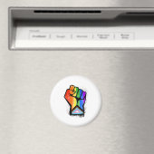 LGBTQ VOORUITGANG PRIDE FIST MAGNEET (Insitu (Vaatwasser))
