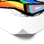 LGBTQ VOORUITGANG PRIDE FIST POSTER (Hoek)