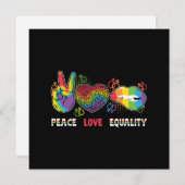 LGBTQ - Vrede, Liefde, Gelijkheid - Regenboog Kleu (Voorkant / Achterkant)