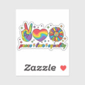 LGBTQ - Vrede, Liefde, Gelijkheid Sticker (Vel)