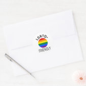 lgbtq - vriendelijke vlag homoseksuele regenboog - ronde sticker (Envelop)