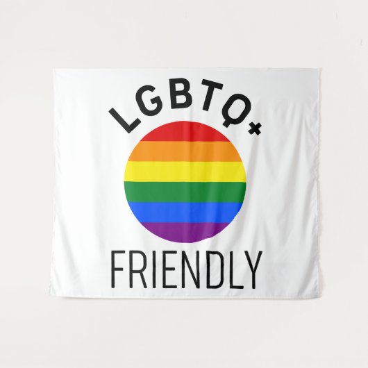 lgbtq - vriendelijke vlag homoseksuele regenboog - wandkleed (Voorkant (horizontaal))