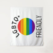 lgbtq - vriendelijke vlag homoseksuele regenboog - wandkleed (Voorkant)