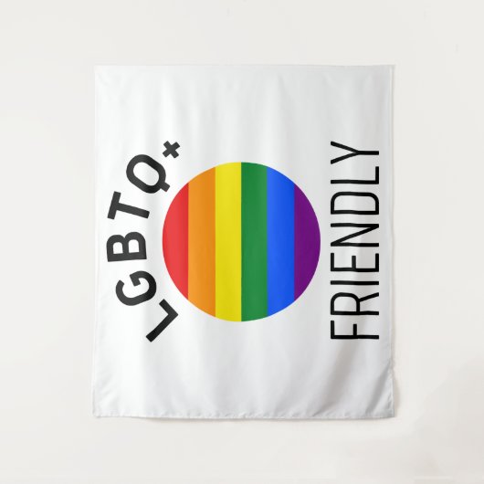 lgbtq - vriendelijke vlag homoseksuele regenboog - wandkleed (Voorkant)