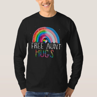 Lgbtq Vrijtante Hugs Gay Pride Lgbt Ally Rainbow W T-shirt