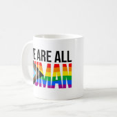LGBTQ We zijn allemaal mensen Koffiemok (Voorkant links)