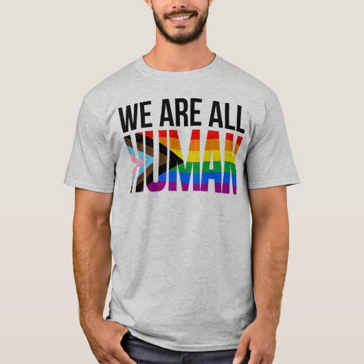 LGBTQ We zijn allemaal mensen T-shirt (Voorkant)