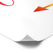 LGBTQ Weddenschap met Pijl-links Poster (Hoek)