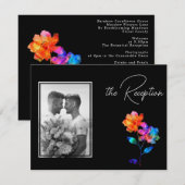 🌈 LGBTQ Wedding reception & photo Petals & Pride Informatiekaartje (Voorkant / Achterkant)
